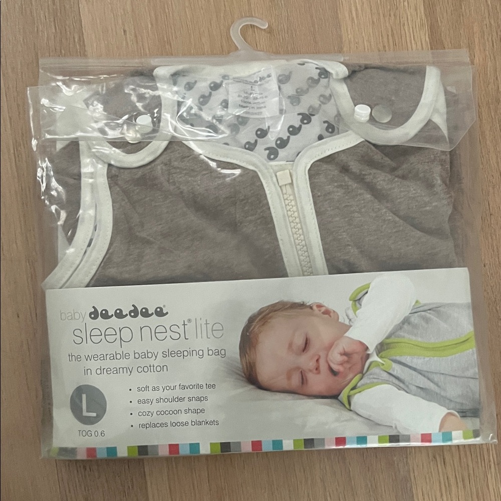 Baby Deedee Gray Sleep Nest Lite Wearable Sleeping Bag NEW